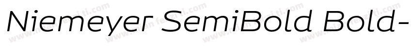 Niemeyer SemiBold Bold字体转换